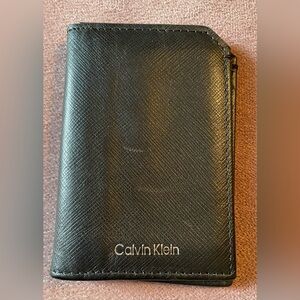 Calvin Klein Textured Black Card Holder *See Description*